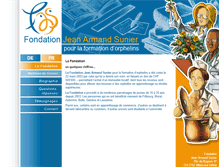 Tablet Screenshot of fondation-jeansunier.ch